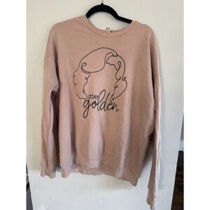 Bella Canvas XL Pink Stay Golden "Golden Girls" Graphic Sweatshirt